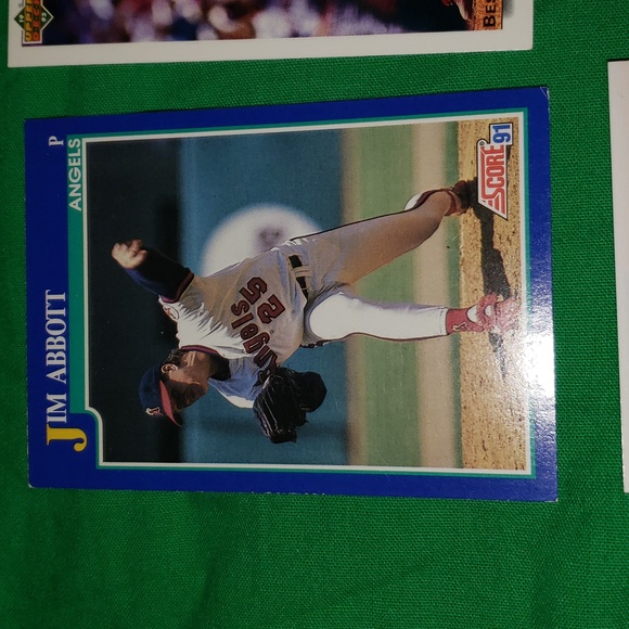 Jim Abbot Baseball Card Bundle 90 91 92 Score Upper Deck Classic - Picture 4 of 13